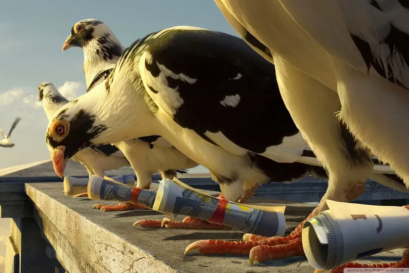 26 grappige achtergronden wallpapers roofvogels op het dak achtergrond