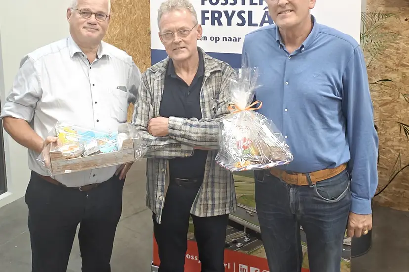 V.l.n.r. Frans van Heijningen, Bouwe de Boer en Douwe de Jong
