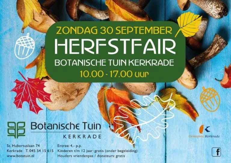 botanische tuin kerkrade poster herfstfair a3 liggend 768x543