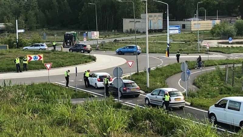 controle landgraaf bij rotonde
