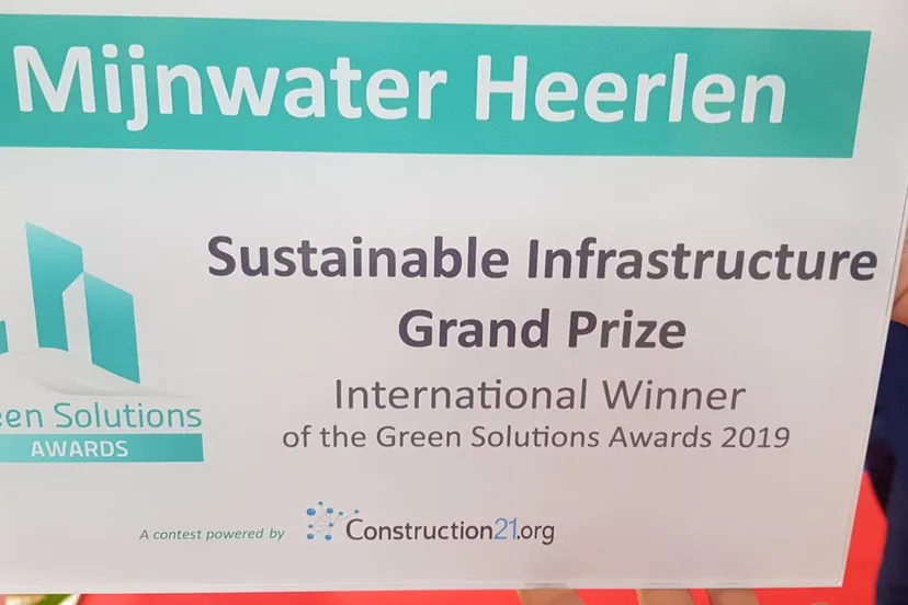 mijnwater heerlen green solutions awards 2019