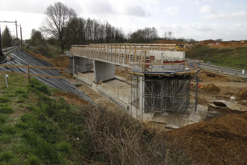 tunnelmoot gereed voor het inschuiven