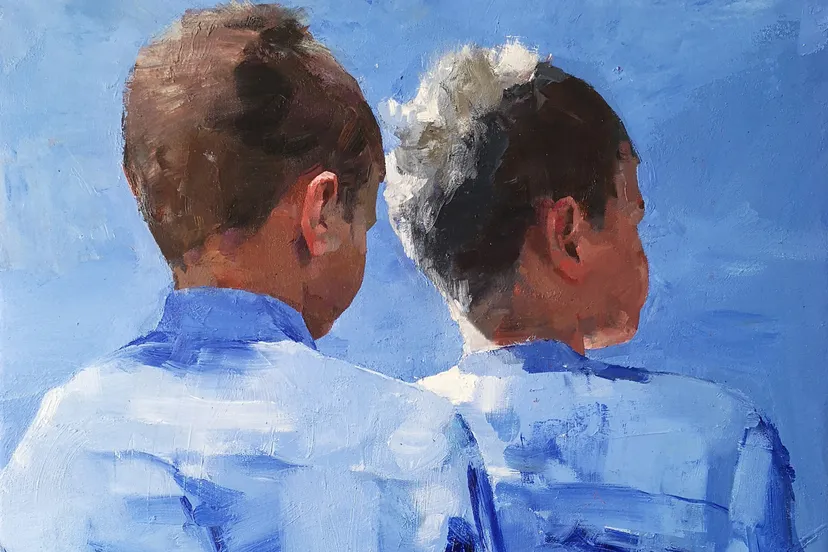 brothers 7060 oil on canvas