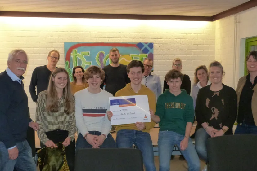 cheque overhandiging talented