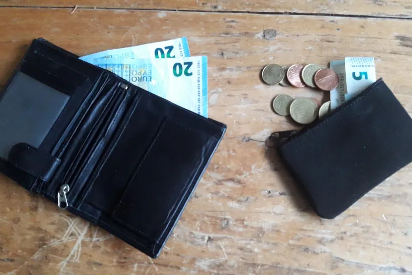 foto potemonnee en beurs