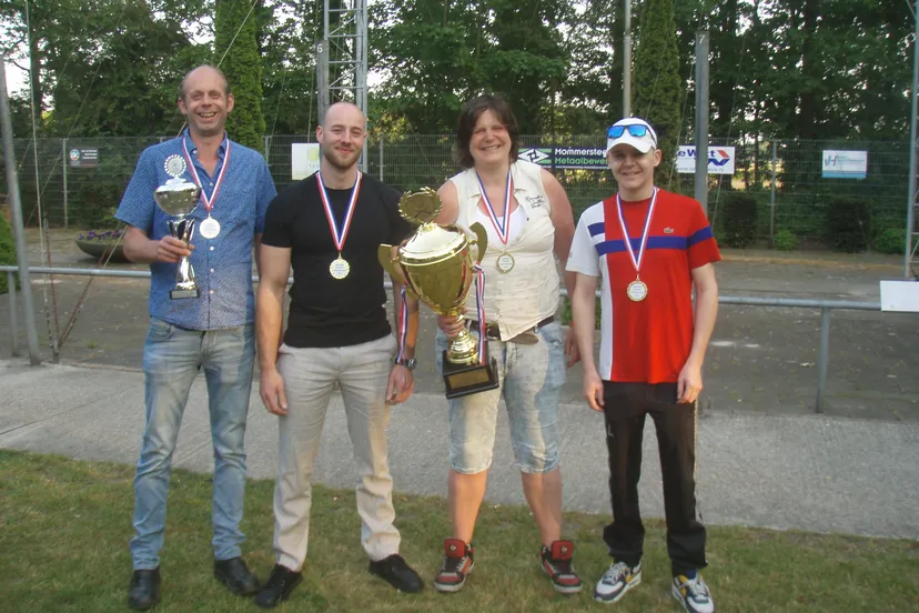 het winnende viertal marco chris melissa en alex