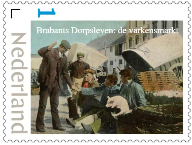 pzgl 002 brabants dorpsleven kopen verkopen op de varkensmarkt kopie