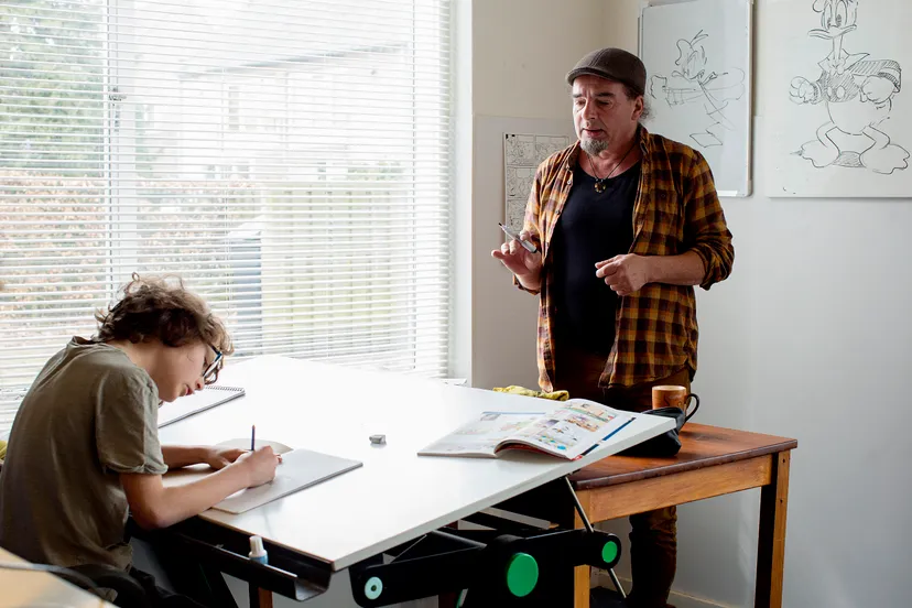 striptekenen melvin en bas fotogtrafie isabel erkemeij