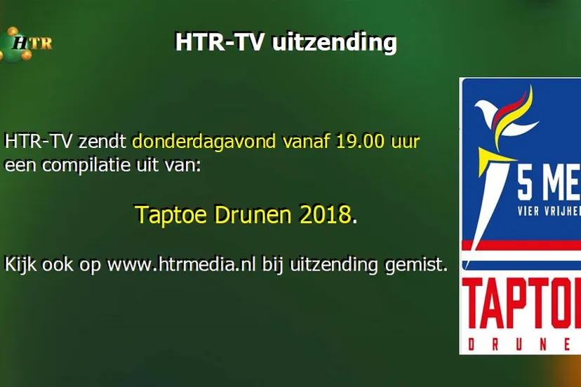 taptoe drunen 2018