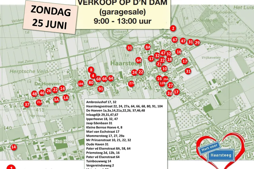 verkoop op dn dam haarsteeg