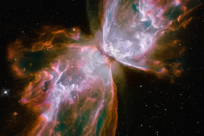 vlindernevel in schorpioen foto nasa hubble met dank aan urijan poerink