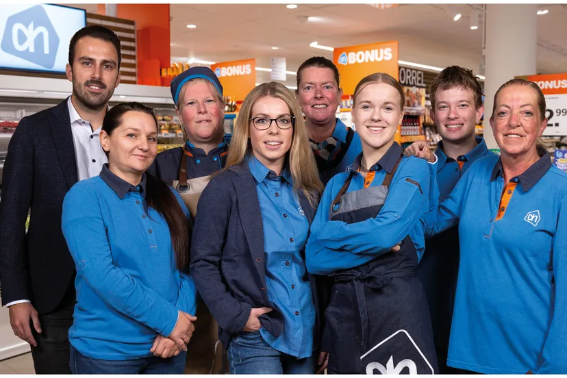winkelteam albert heijn jan linders vlijmen foto albert heijn andries van der ree
