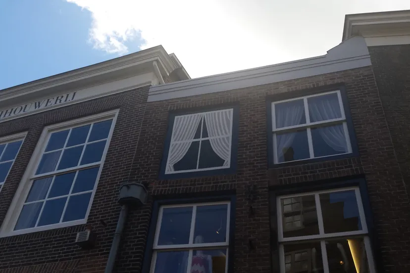 zondagmiddagwandeling geschilderd raam25