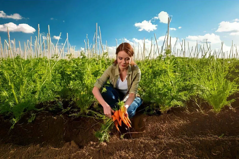 vrouw in moestuin ai 1080x1920