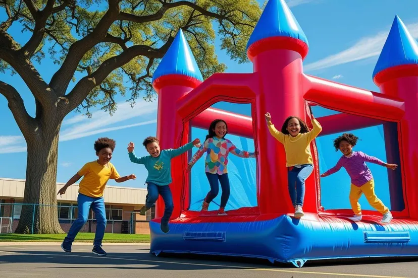 AI genereerde foto van een Springkussen