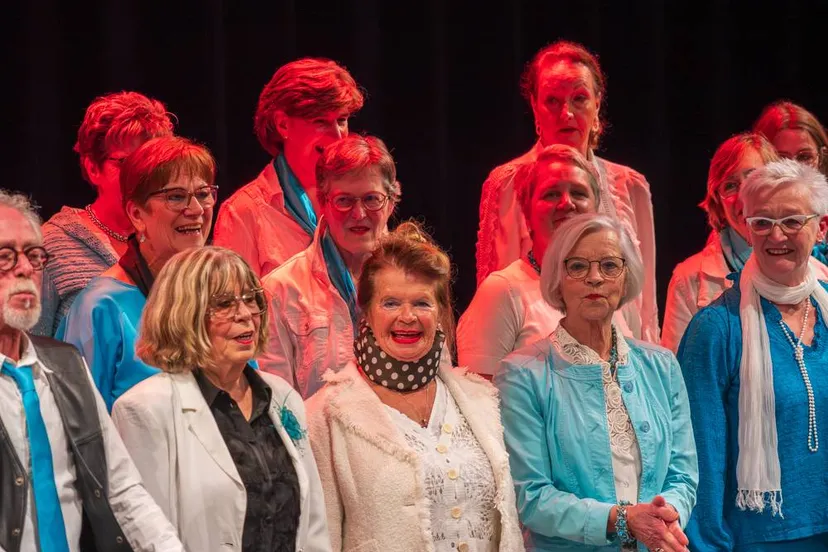 Nellie staat vooraan in het midden