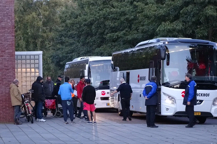 vluchtelingen komen aan 2015