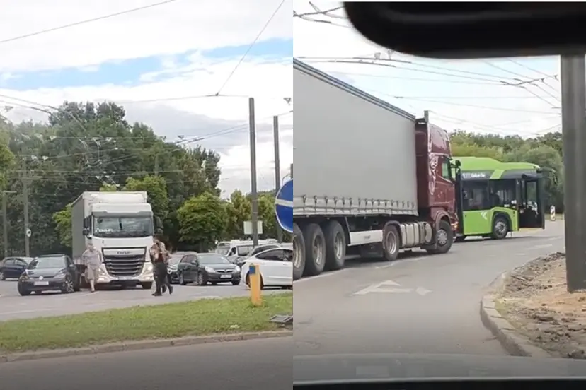 avarija stop kadr nuotr