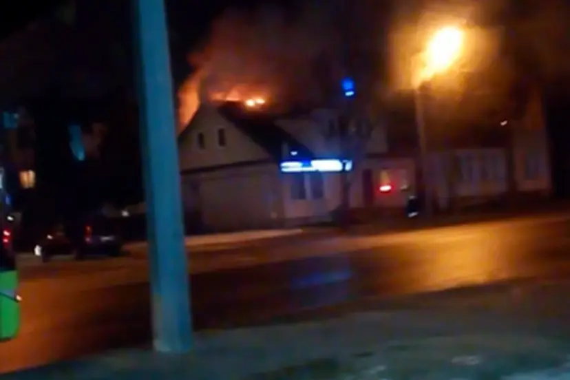 gaisras zaliakalnyje
