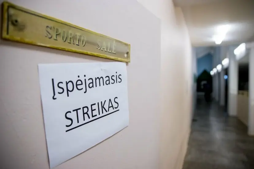 ispejamasis mokytoju streikas vilniaus pilaites gimnazijoje