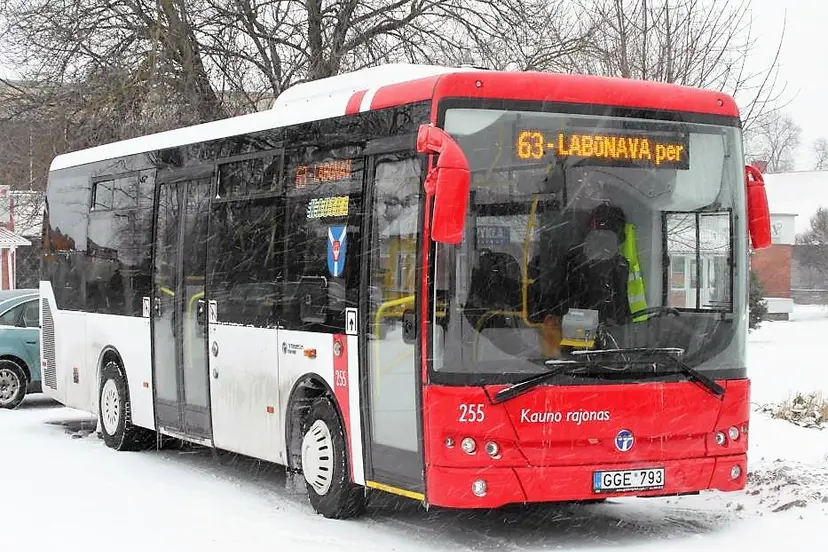 ziema autobusas babtuose