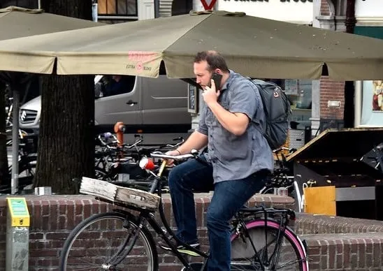 bellen op de fiets