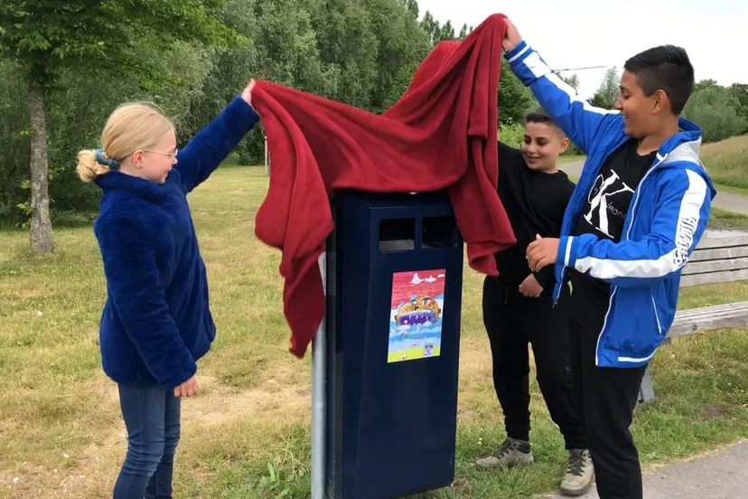 groene prullenbakken park