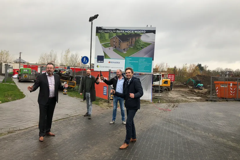 hoge woerd nieuwbouw hevo onthulling bord