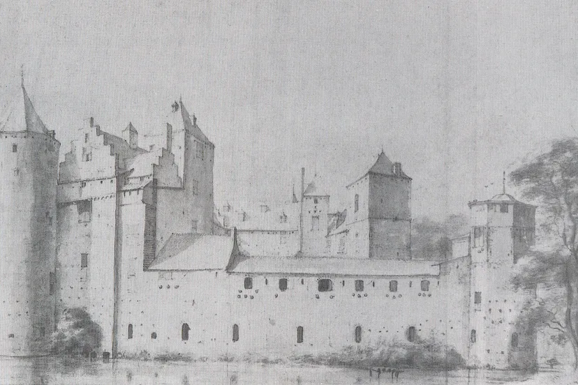 kasteel de haar bij utrecht rond 1646 getekend door roghman