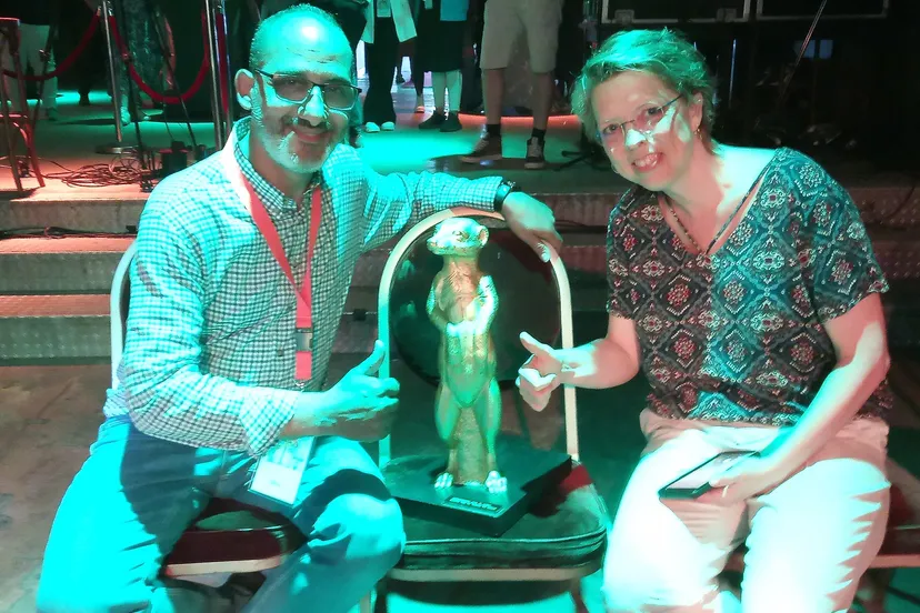 oud winnaar marieke met nieuwe winnaar driss