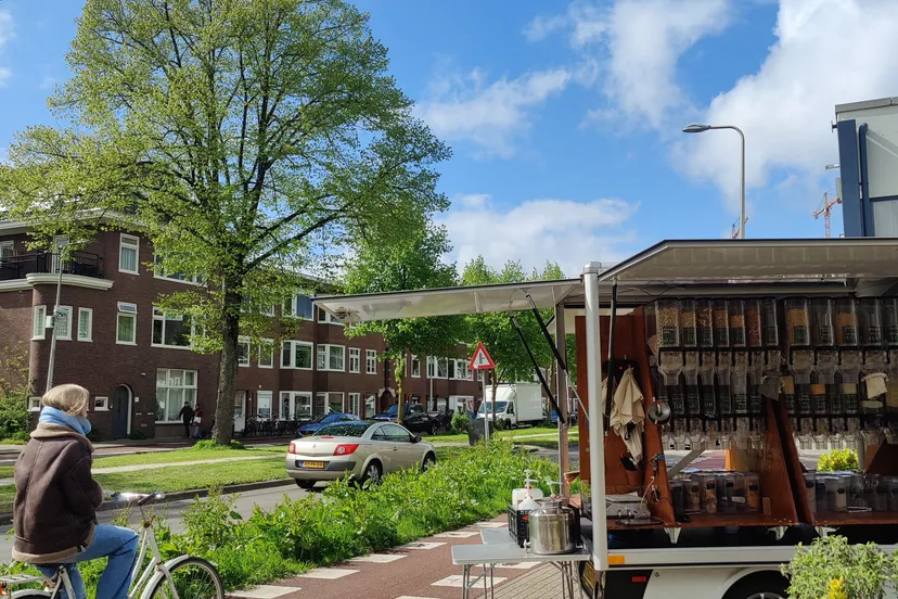 croeselaan met fietser