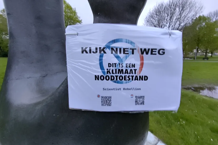 actie blinddoek sr extinction rebellion lelystad