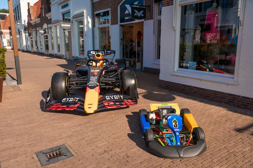 auto en kart max verstappen
