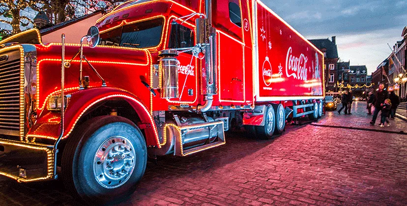 coca cola kersttruck