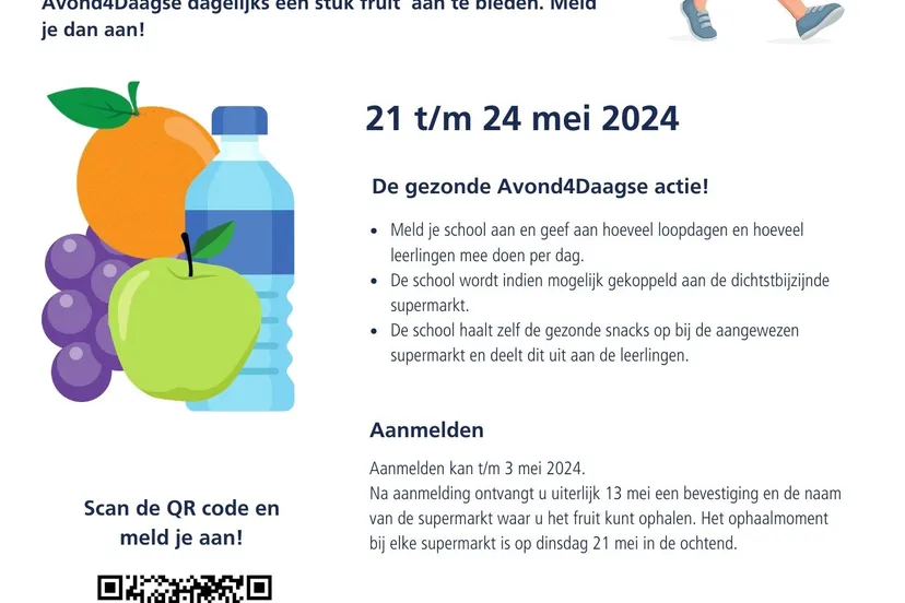 de gezonde avond4daagse flyer jogg lelystad