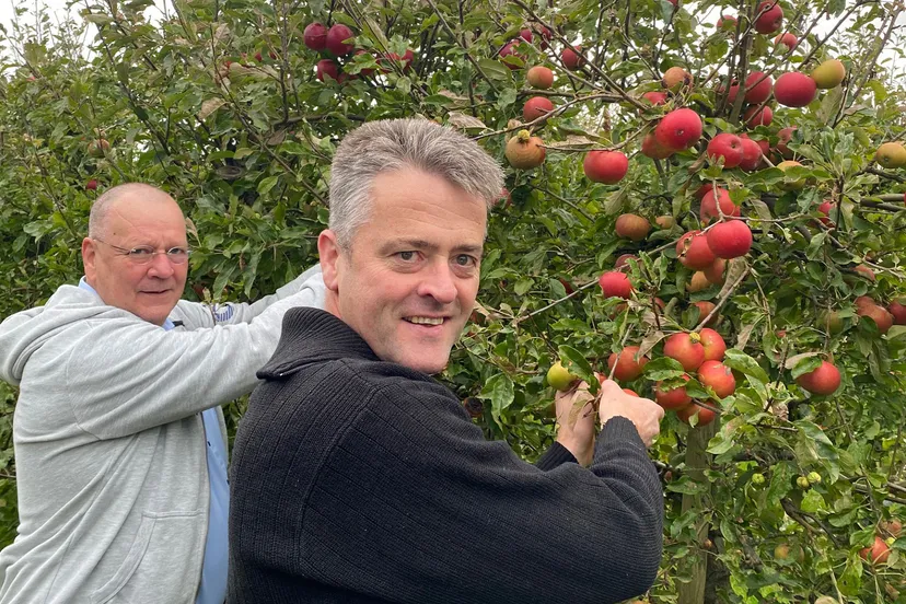 gedeputeerden plukken appels prov flevoland