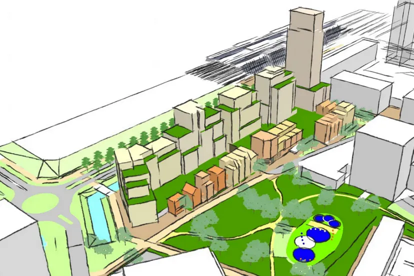 hanzepark vogelvlucht parkzijde gem lelystad