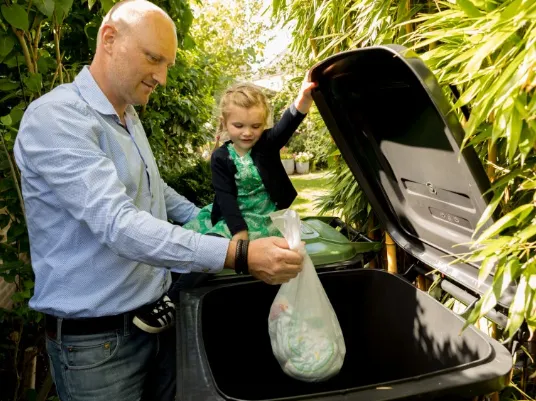 luiers bij restafval