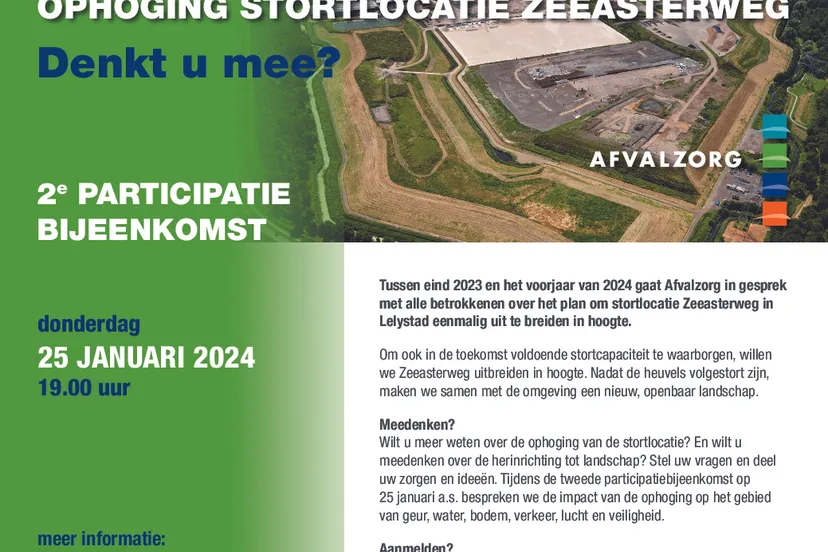 uitnodiging 2e participatiebijeenkomst zeeasterweg afvalzorg