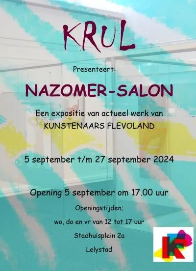 flyer de nazomer salon kunstenaars flevoland