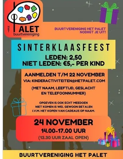 sinterklaasfeest het palet het palet