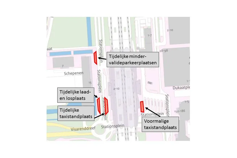 kaartje tijdelijke taxistandplaats gem lelystad