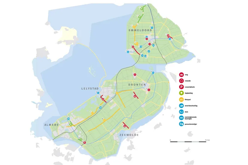 infrakaart prov flevoland