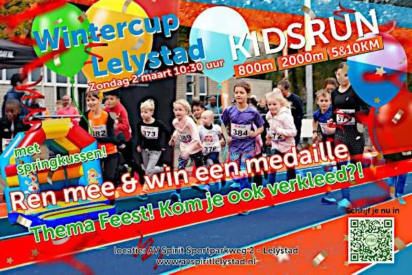 kidsrun 2 maart 2025 av spirit lelystad