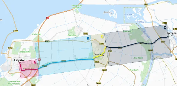 doorfietsroute lelystad dronten kampen gem lelystad