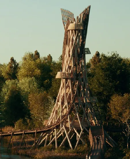 impressie uitkijktoren nationaal park nieuw land natrufied architecture gem lelystad