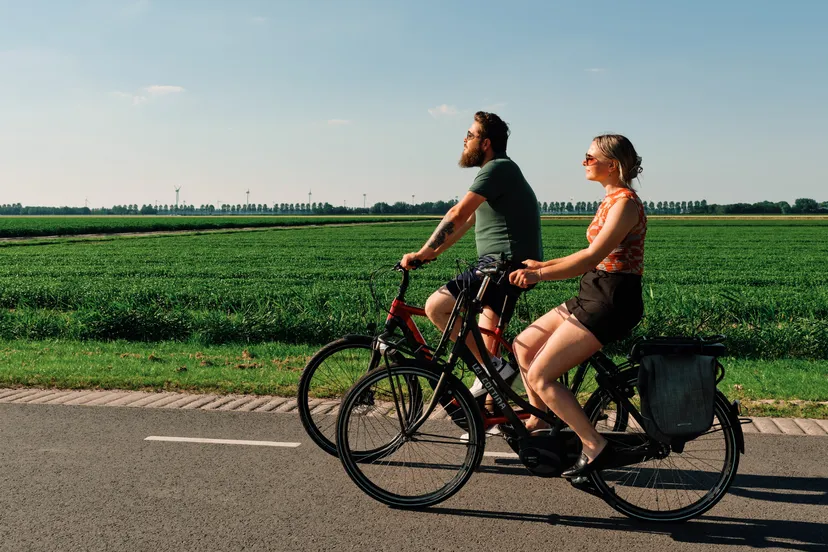 Fietsers Flevoland (© prov Flevoland)