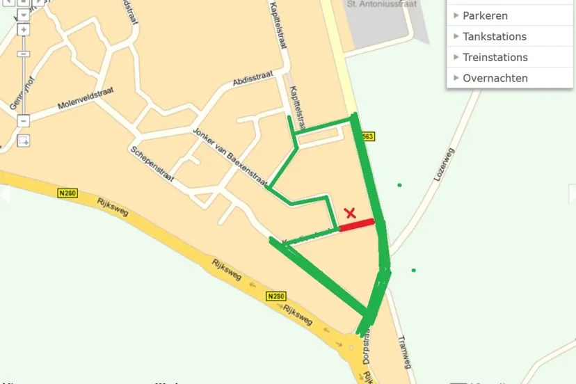 afsluiting kwartierstraat baexem