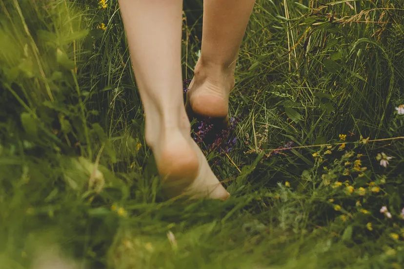 blote voeten pad