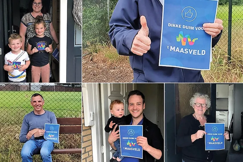 dikke duim buurtbewoners voor t maasveld 10 juni 2020